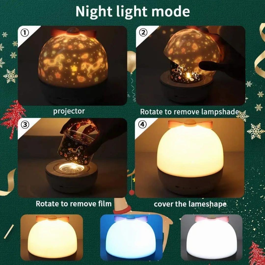 Bunny Galaxy Birthday Projector Lamp
