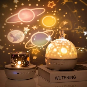 Bunny Galaxy Birthday Projector Lamp