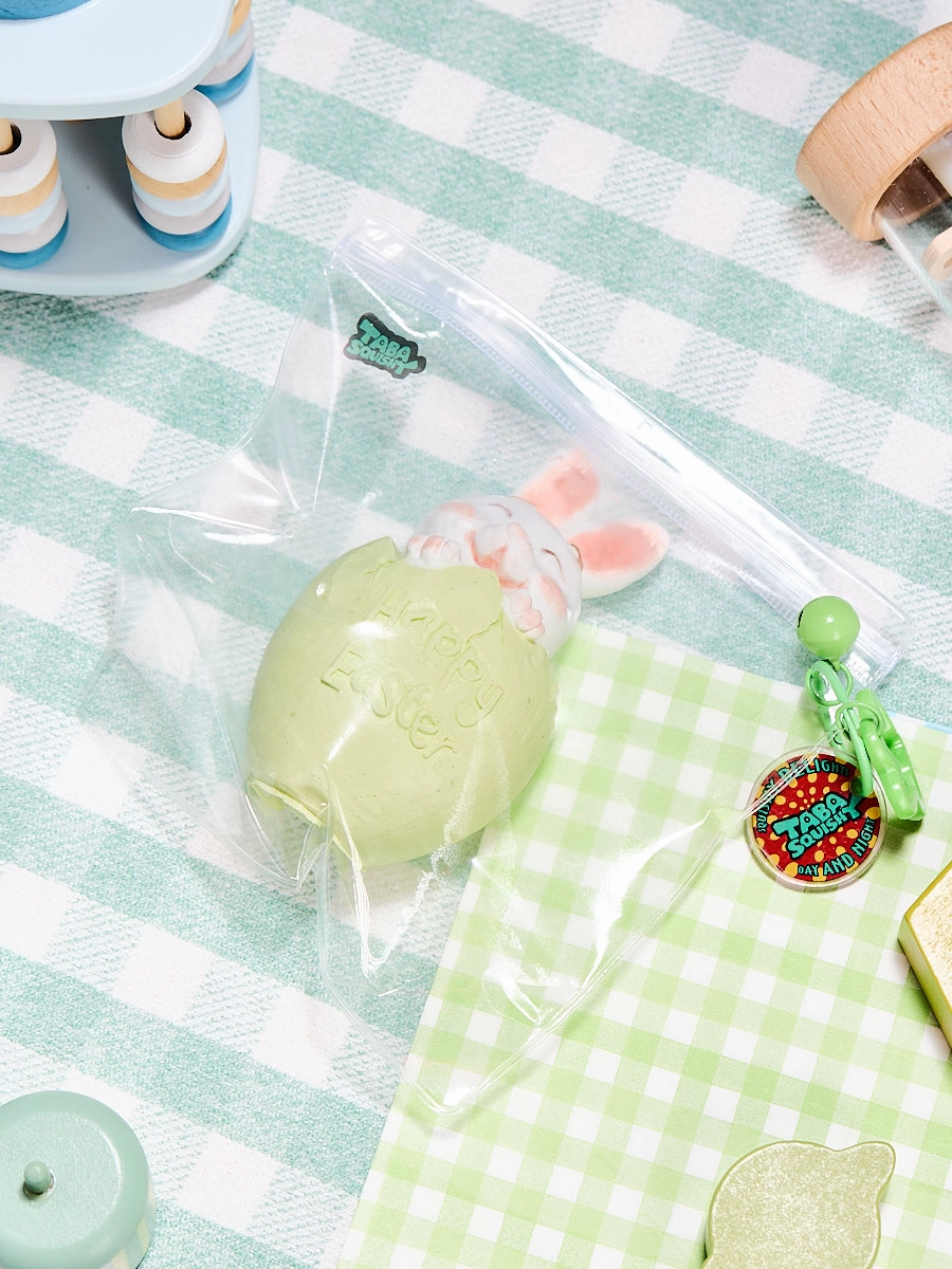Bunny in Green Easter Egg Squeeze Toys