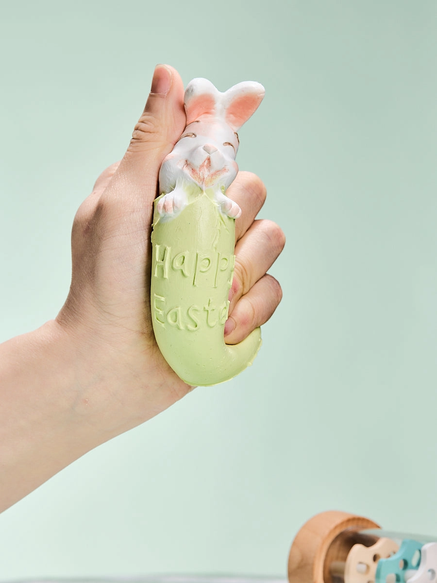 Bunny in Green Easter Egg Squeeze Toys