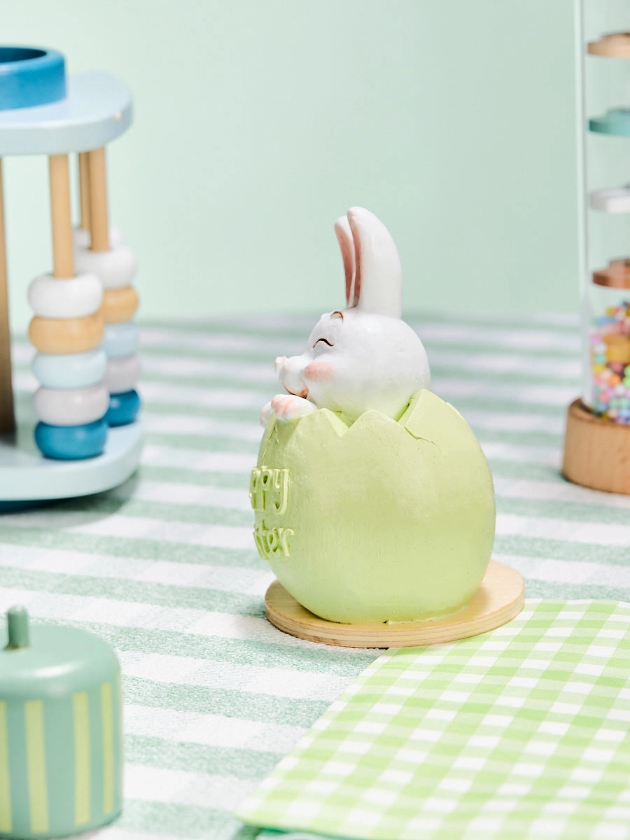 Bunny in Green Easter Egg Squeeze Toys