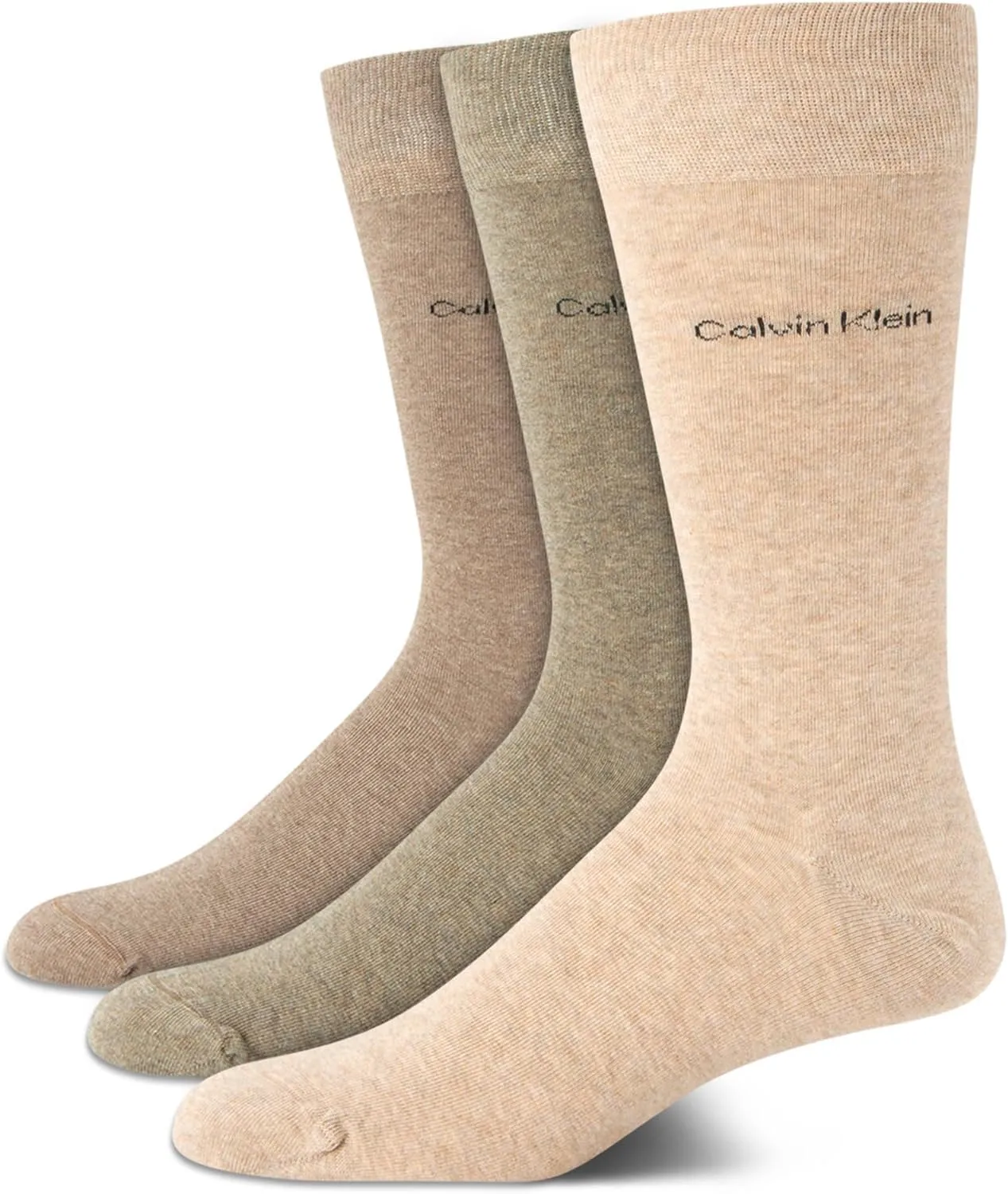 Calvin Klein Men's Dress Crew Socks - 3 Pack Soft Athletic Performance Crew Socks for Men - Casual Long Mens Sport socks