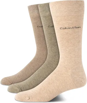 Calvin Klein Men's Dress Crew Socks - 3 Pack Soft Athletic Performance Crew Socks for Men - Casual Long Mens Sport socks