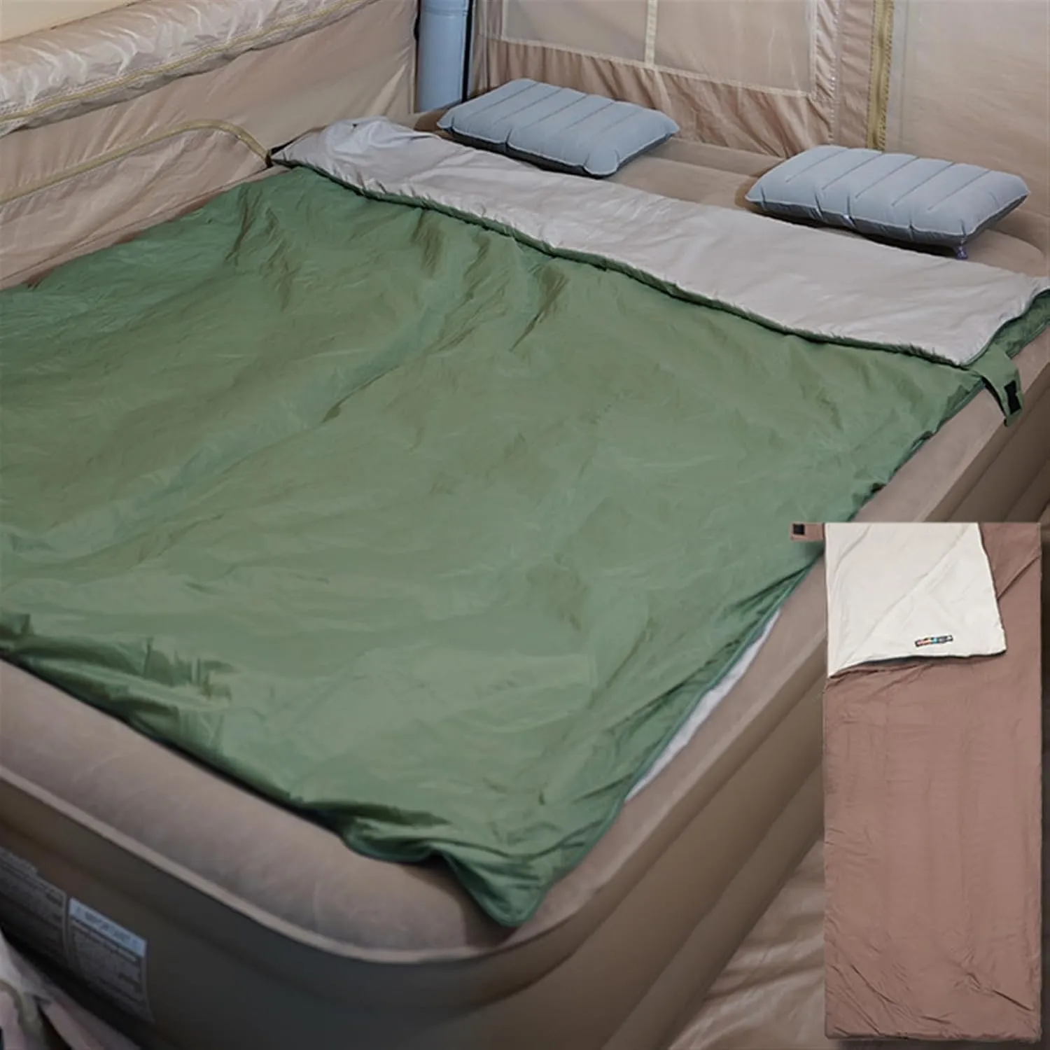 Camping Sleeping Bags Lightweight Portable Travel Sheet Camping Sheet Sleeping Bag Liner for Adults Kids Hiking