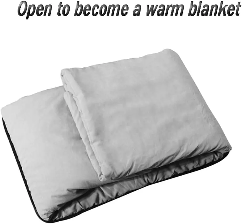 Car Travel Blanket Waist Support Blanket for Renault Scenic/Grand Scénic/Xmod IV III II I J9 R9 JZ JM JA, Premium Soft 3 in 1 Warm Soft Travel Blanket Car Pillow Blanket,Brown