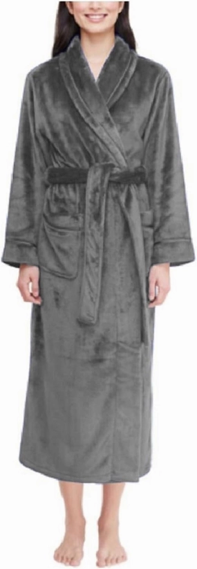 Carole Hochman Womens Plush Soft Polyester Fleece Wrap Robe (X-Large, Minnk)