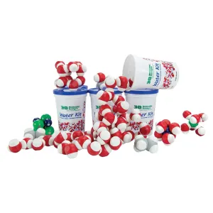 Carolina Magnetic Water Kit Class Set – Interactive Model For Learning Molecular Interactions | Includes 6 Kits With Water, Ion, And Ethane Molecules