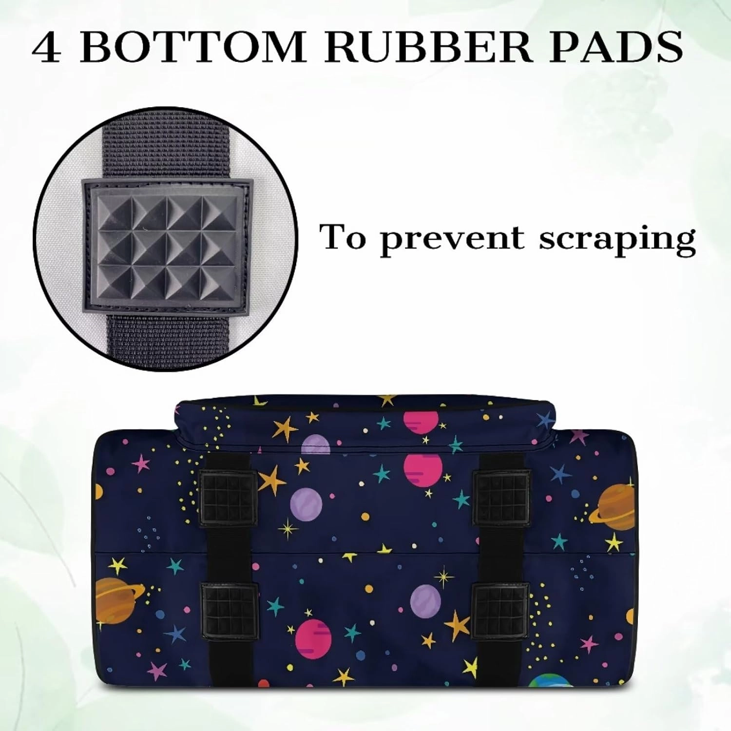 Cartoon Planet Sewing Machine Bag Protector Travel Bag Organizer, Sewing Machine Carrier with Pockets and Handles, Portable Sewing Case Fits for Most Standard Sewing Machines