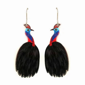 Cassowary Earrings