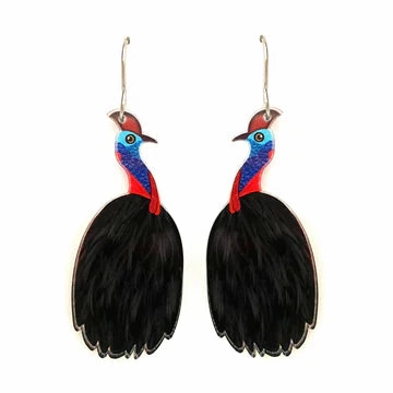 Cassowary Earrings