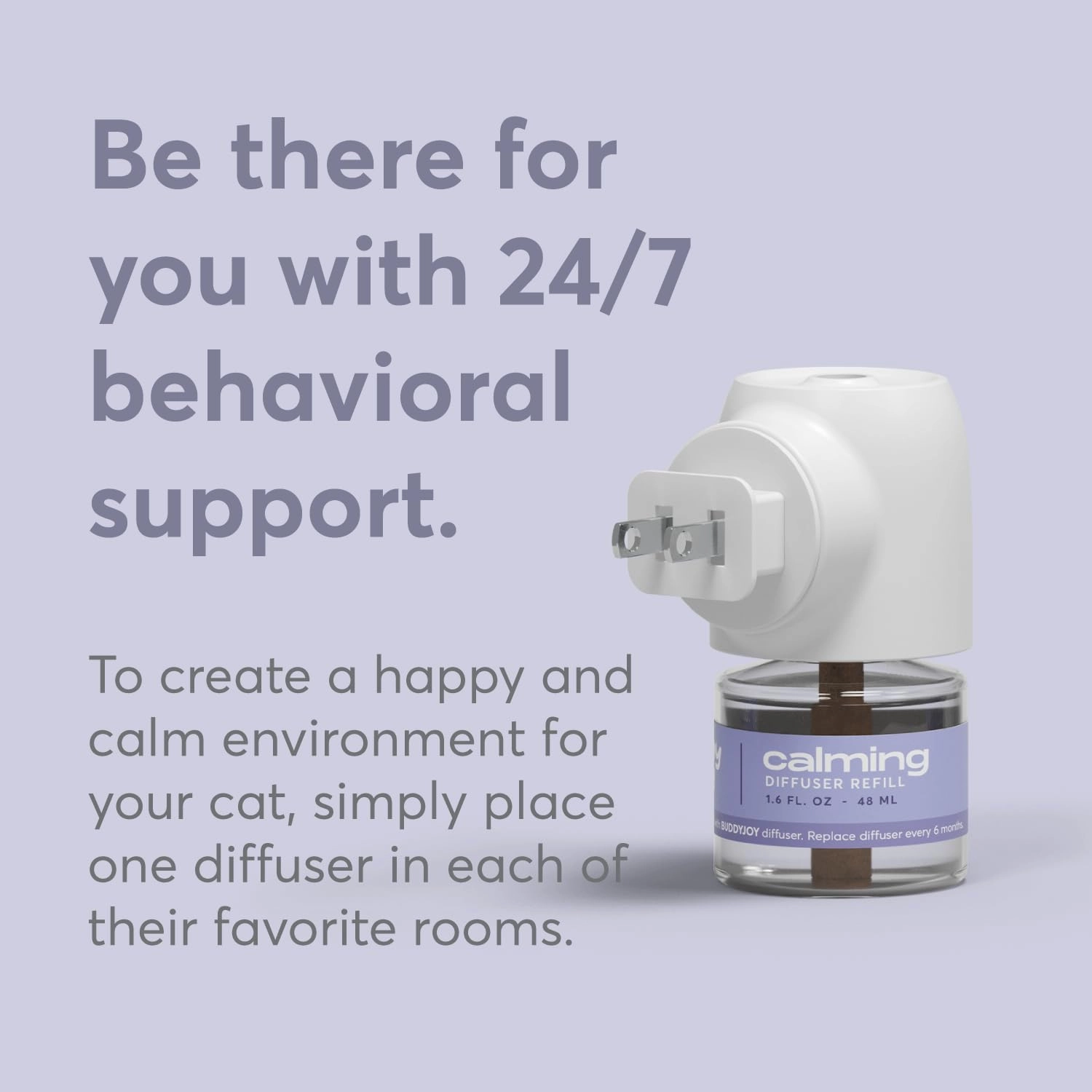 Cat Calming Diffuser Refills – Long-Lasting 30-Day Formula with Pheromones for Stress Relief, Relaxation, and Anxiety Reduction in Cats Easy to Use – (3 Diffusers   3 Refills)