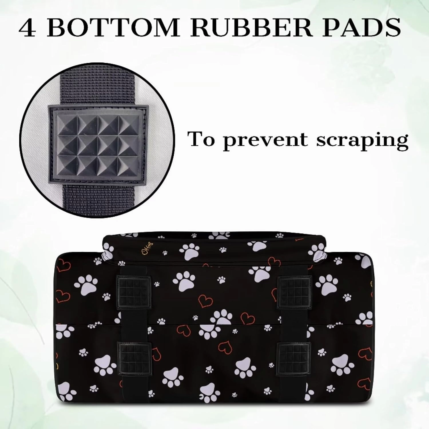 Cat Paws Sewing Machine Handbag Two Way Zipper Carrying Travel Storage Carrier Sewing Bag with Handle Sewing Box Storage Bag Compatible with Most Standard Singer, Brother