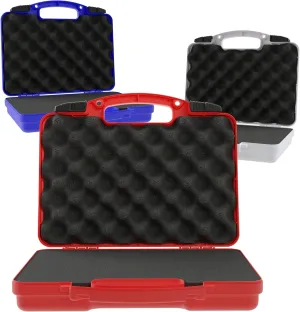 Cedar Mill Fine Firearms 3 Pack TSA Approved Gun Case - Hard Gun Case for 9mm Pistol and Handgun - Secure Your Multiple Firearms in Style - Red, White & Blue MAGA Lockable Gun Travel Case