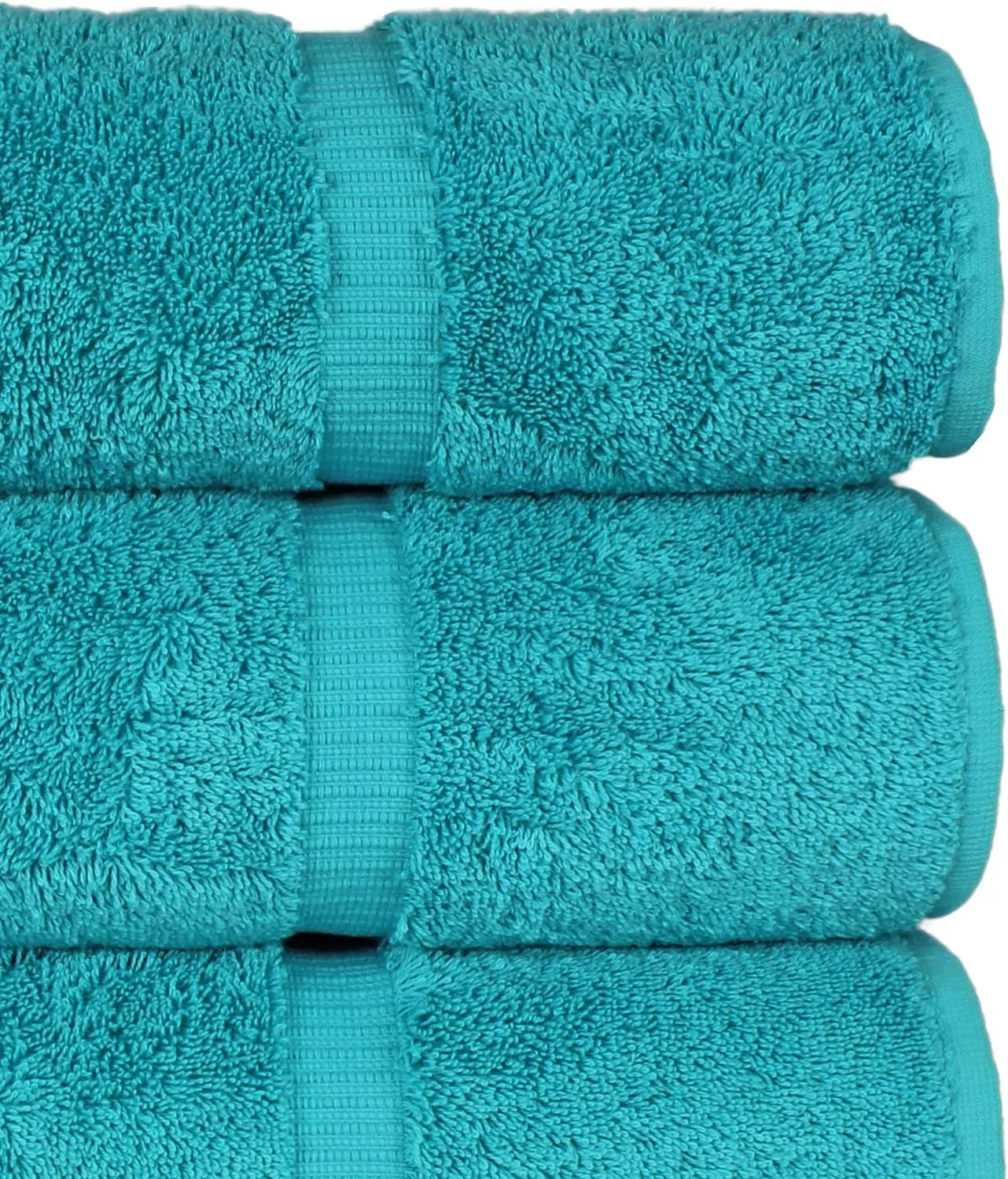 Chakir Turkish Linens 100% Cotton Premium Turkish Towels for Bathroom | 27'' x 54'' (4-Piece Bath Towels -Aqua)
