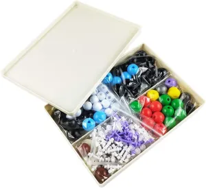 Chemistry Molecular Model Kit ZX-1032A,PP Plastics Student or Teacher Set for Organic and Inorganic Chemistry Learning,Science Teaching Learning Aids for Motivating Enthusiasm