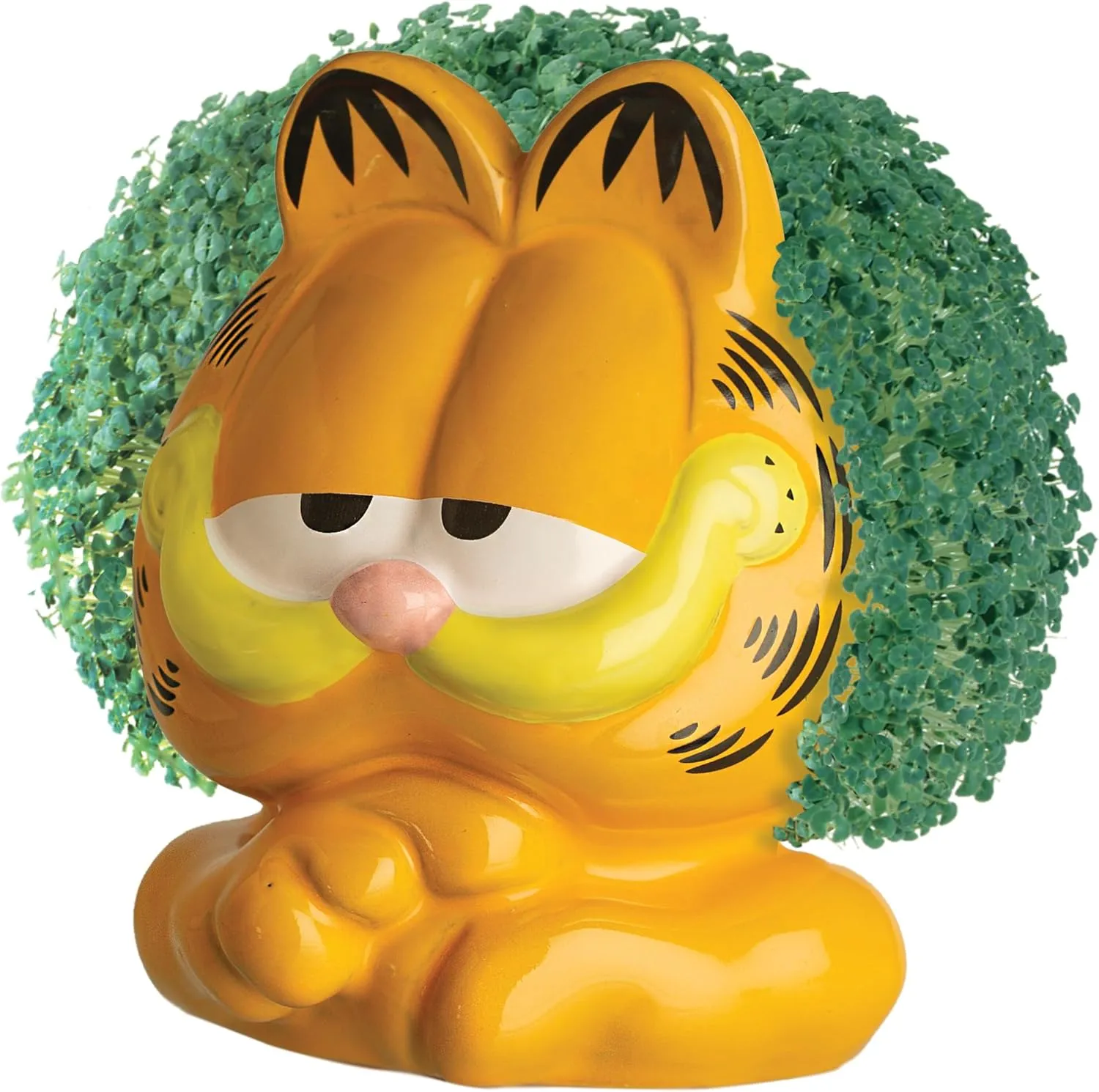 Chia Pet Garfield with Seed Pack, Decorative Pottery Planter, Easy to Do and Fun to Grow, Novelty Gift, Perfect for Any Occasion