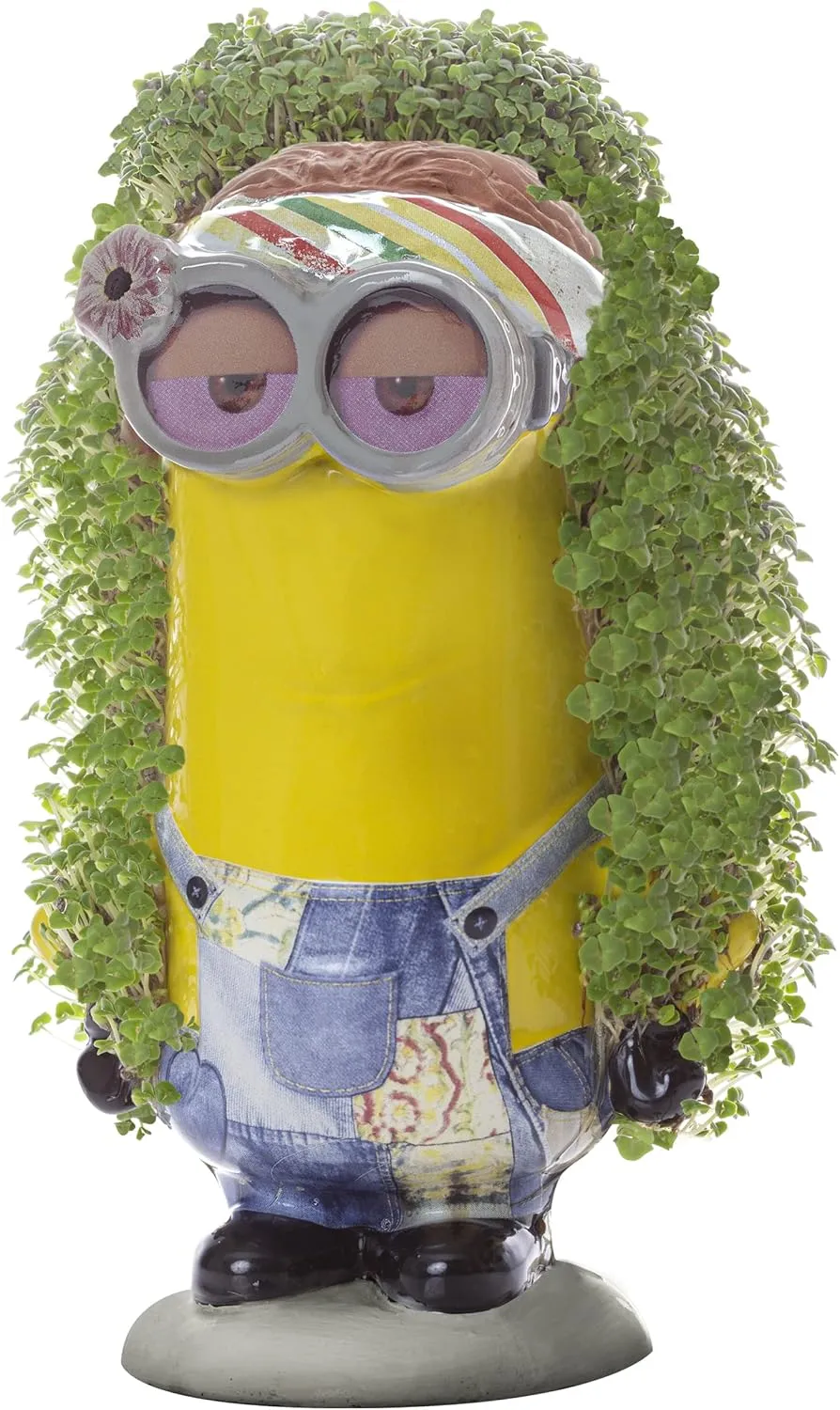 Chia Pet Kevin - Minions with Seed Pack, Decorative Pottery Planter, Easy to Do and Fun to Grow, Novelty Gift, Perfect for Any Occasion