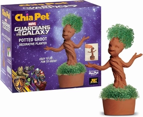 Chia Potted Groot Decorative Pottery Planter, Easy to Do and Fun to Grow, Novelty Gift, Guardians