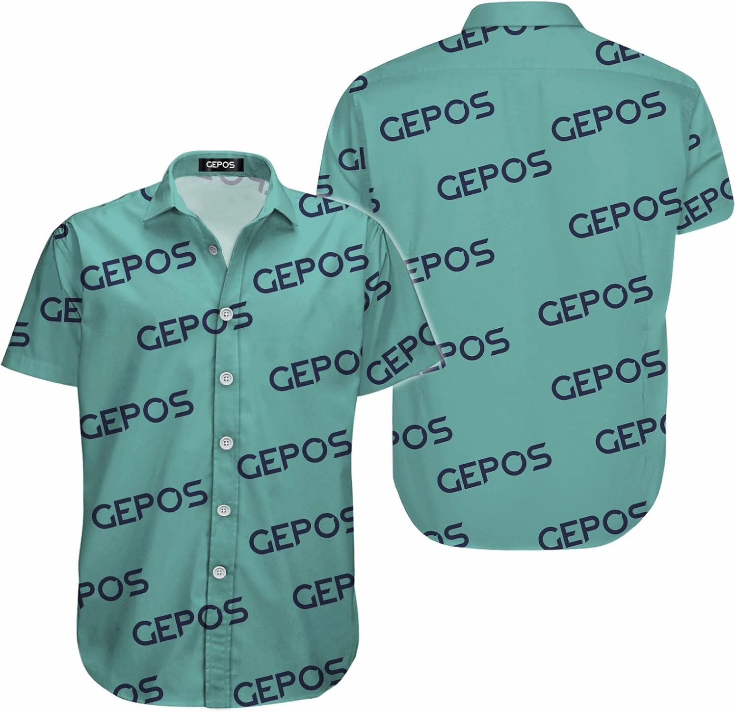 Chicken Print Hawaiian Shirt, Tropical Rooster Casual Button Shirt, Summer Gifts, Birthday Gifts