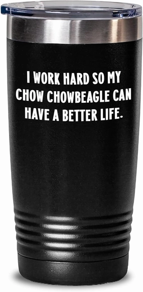 Chow Chow Dog Mom's Hard Work Pays Off, 20oz or 30oz Vacuum Insulated Tumbler, Gifts from Men to Mother's Day