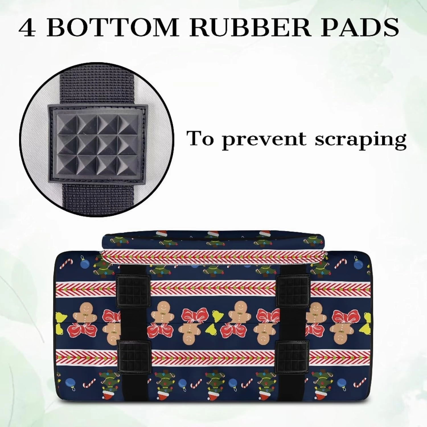 Christmas Stripe Sewing Machine Handbag Tote Bag for Sewing Machine Portable Sewing Case Storage Organization Carrying Bag for Accessories Carrying Travel Storage Carrier