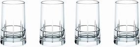 Christofle Graphik Set of 4 Crystal Vodka Shot Glasses #7945440