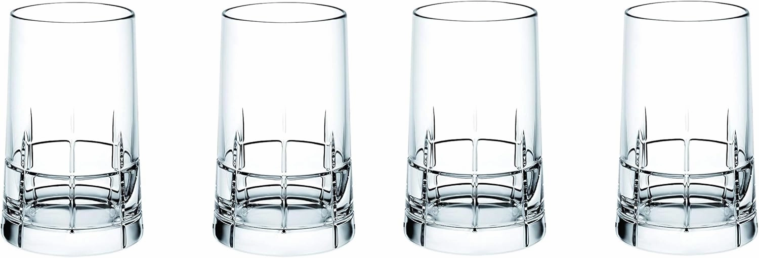 Christofle Graphik Set of 4 Crystal Vodka Shot Glasses #7945440