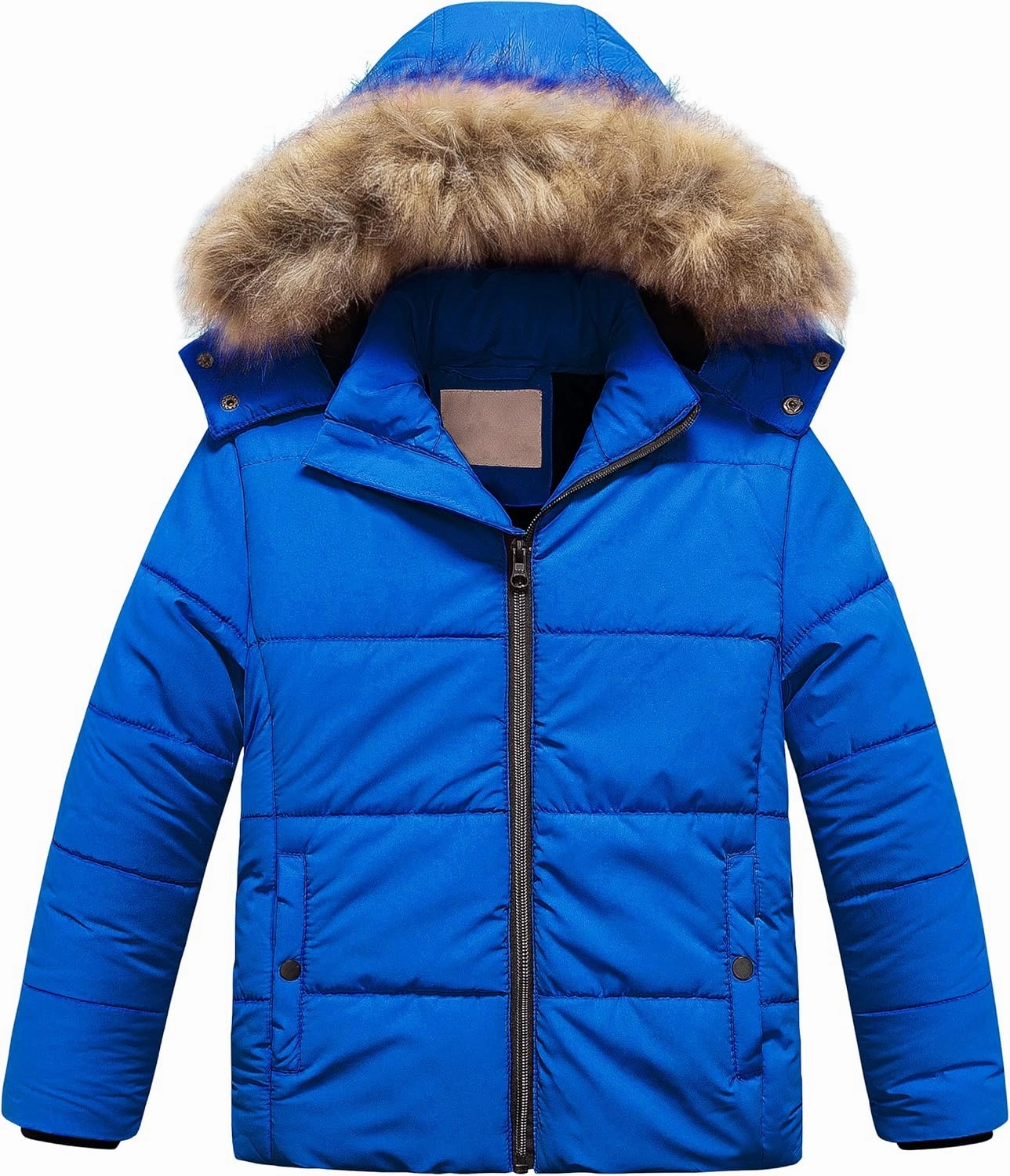 Chrisuno Girl's Water Resistant Winter Coats Warm Fleece Lined Outwear Ski Snow Jacket With Removable Hood