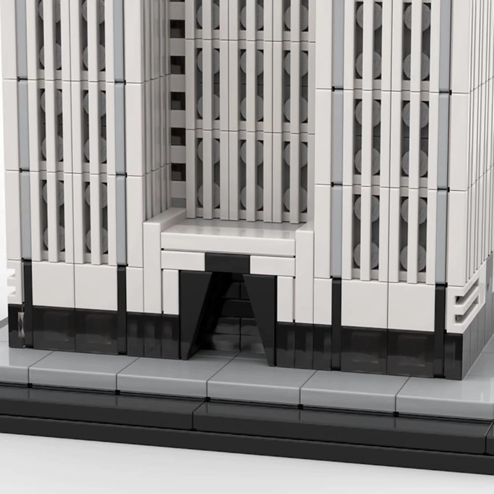 Chrysler Building, New York 1:800 Building Set,MOC American Architecture Building Bricks,Build and Display This Collectible Model for Adults, Fun Presents for Lovers of People(1502Pcs)