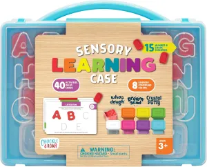 Chuckle & Roar Sensory Learning Case with Air Dry Clay, Dream Sensory Sand and More