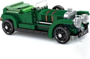 Classic Antique Model Car Building Blocks Set, Vintage Collector Truck Bricks, Compatible with Major Brands Bricks, Old Cars Combine with Starter Course, Gift for Kids 6 and Up (Green)