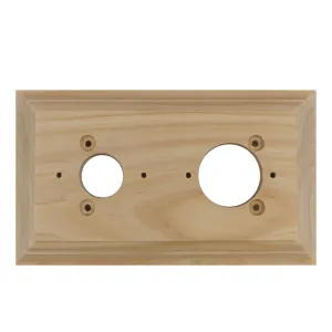 Classic Series Oblong Mounting Block For 2 Switches (To Suit Dimmer)