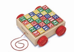 Classic ABC Block Cart