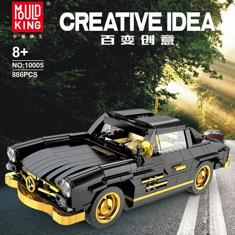 Classic Sports Car MOC Mercedes 300SL Gullwing Bricks Toy