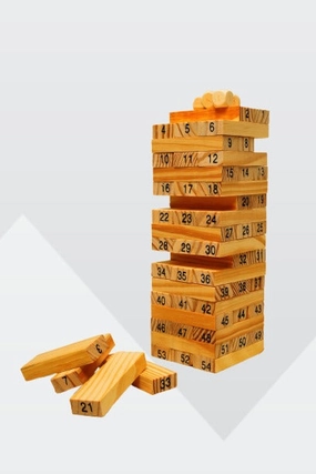 Classic Wooden Jenga Game