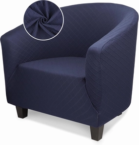 Club Chair Slipcover, Club Sofa Chair Cover Stretch, Tub Chair Slipcover with Elastic Bottom Removable Cover Soft Stretch Slip Cover Washable Furniture Protector for Living Room Office