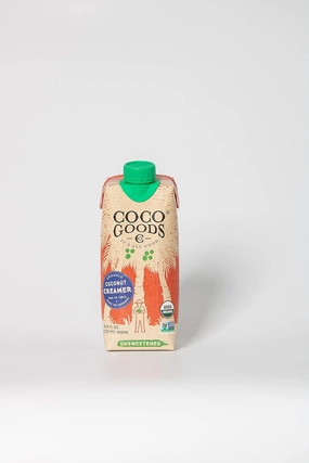Coco Goods Organic Coconut Creamer – Plant-Based, Dairy-Free, Vegan, Gluten-Free, Non-GMO, Never From Concentrate – 16.9 fl oz (500ml) Tetra Pak – Pack of 12