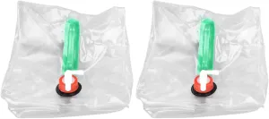 Collapsible Water Container with Spigot, 2Pcs 20L Camping Water Storage Carrier Portable Water Canteen Foldable Water Jugs for Outdoor Hiking