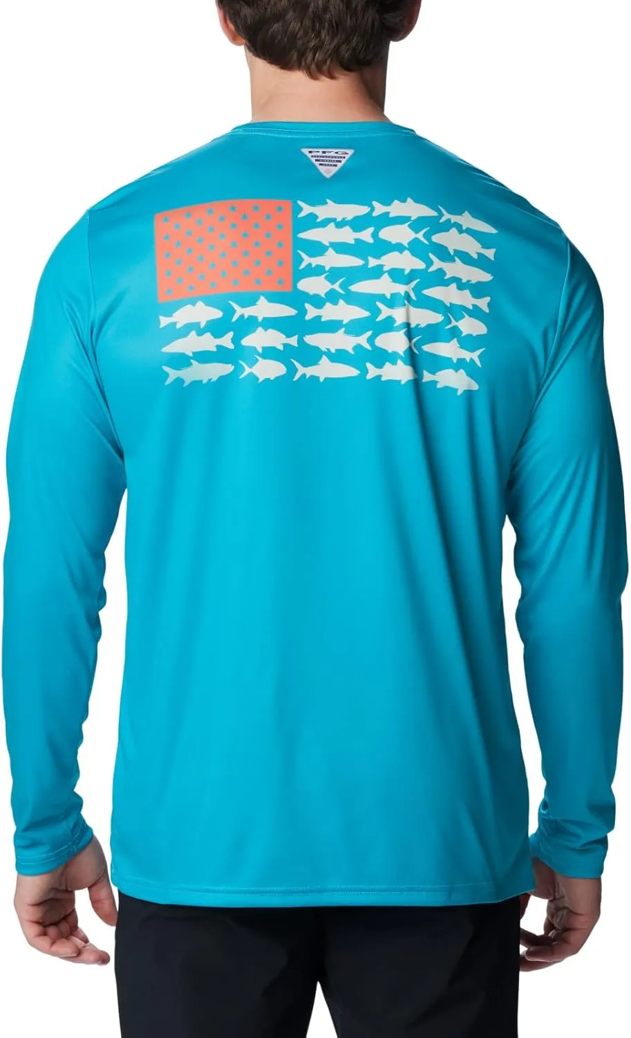 Columbia Men's Terminal Tackle PFG Fish Flag Long Sleeve