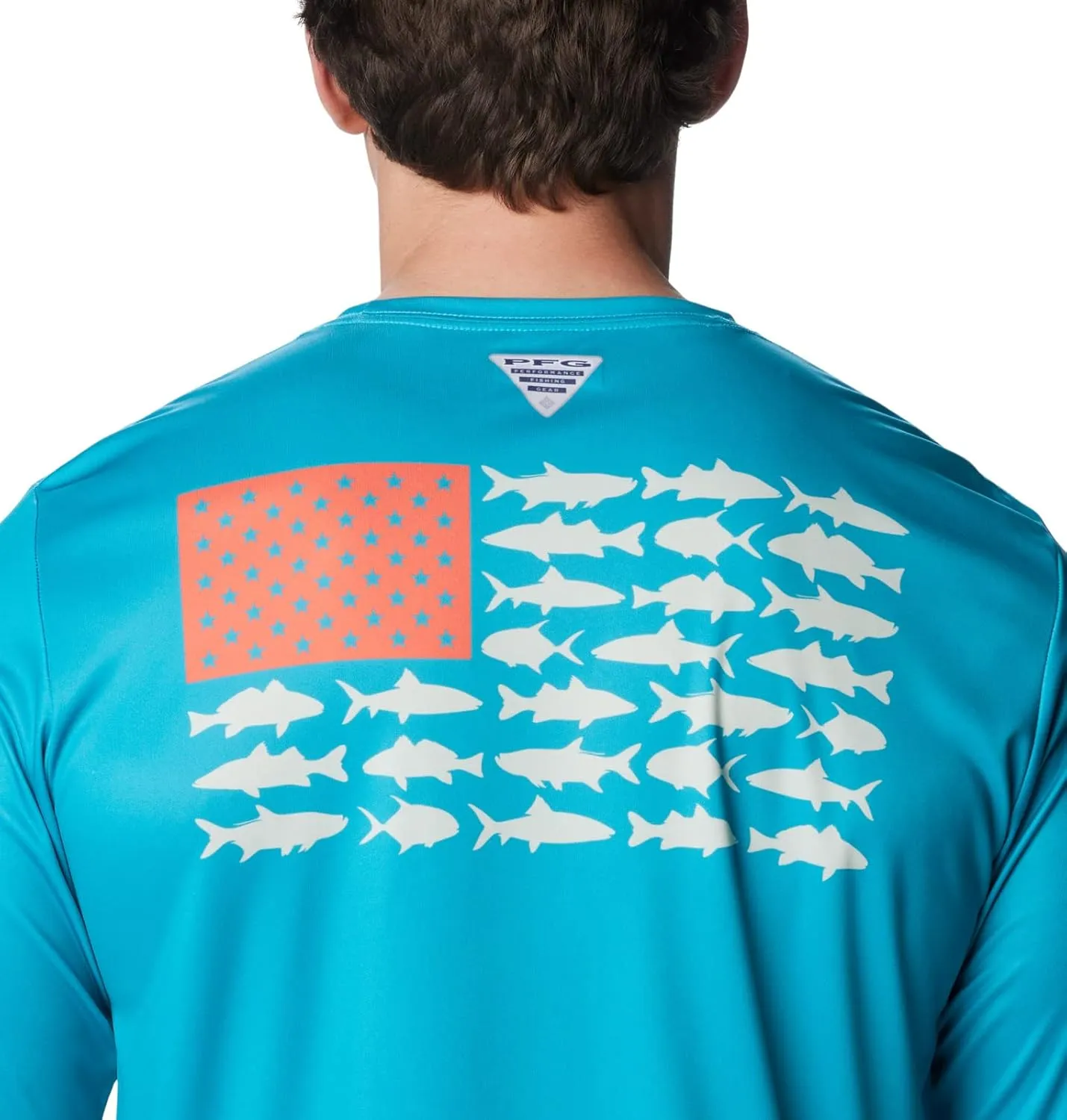 Columbia Men's Terminal Tackle PFG Fish Flag Long Sleeve
