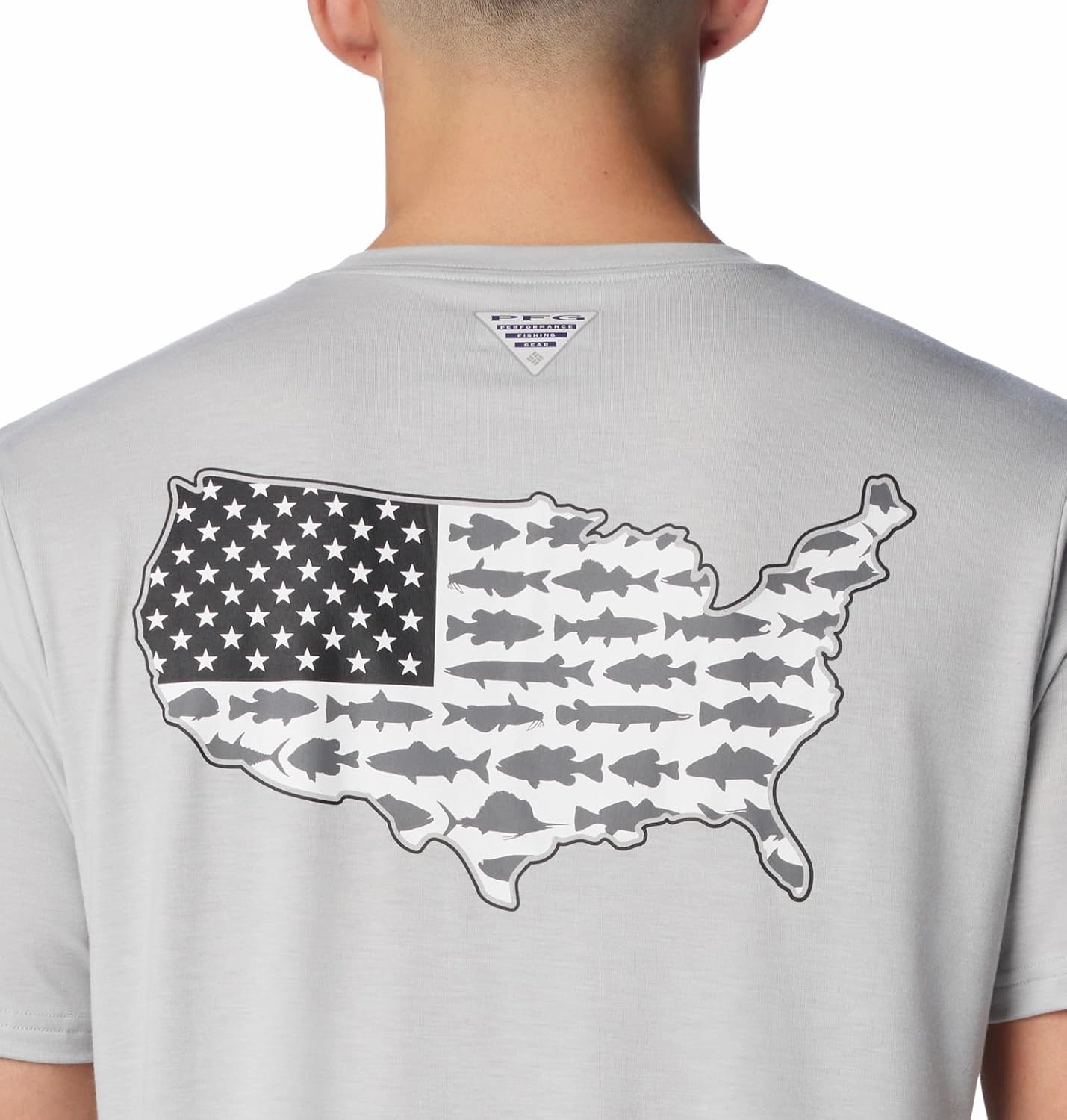 Columbia Men's PFG Fish Flag Tech Tee Ss