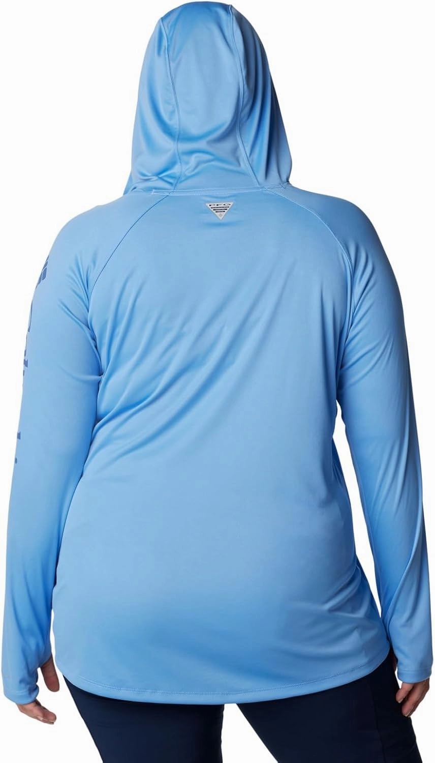 Columbia Women's PFG Tidal Tee Hoodie, UV Protection, Moisture-Wicking