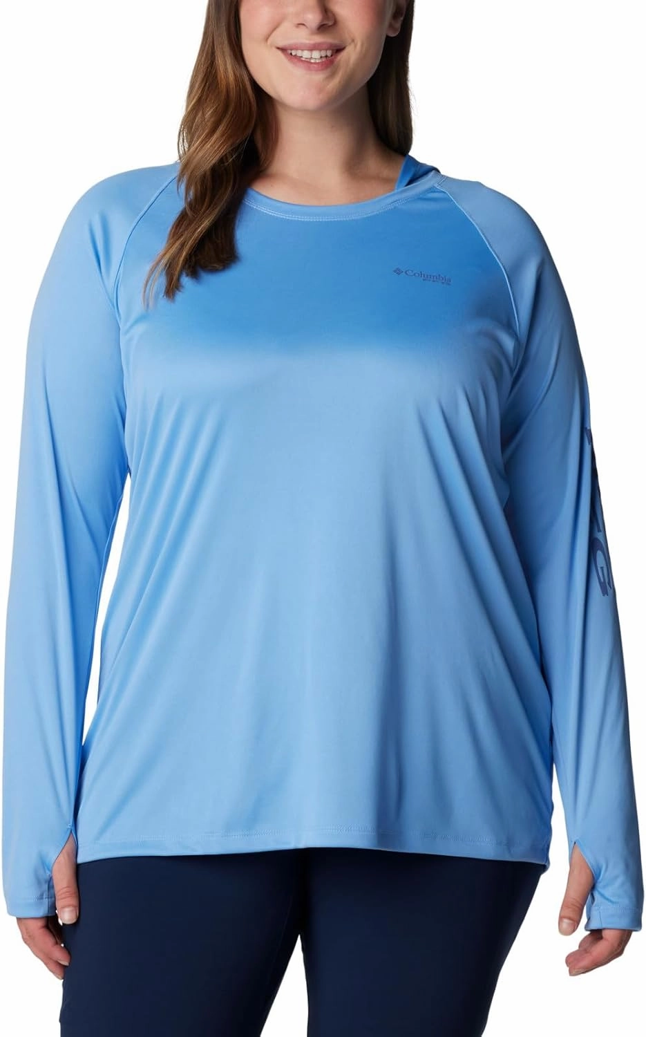 Columbia Women's PFG Tidal Tee Hoodie, UV Protection, Moisture-Wicking