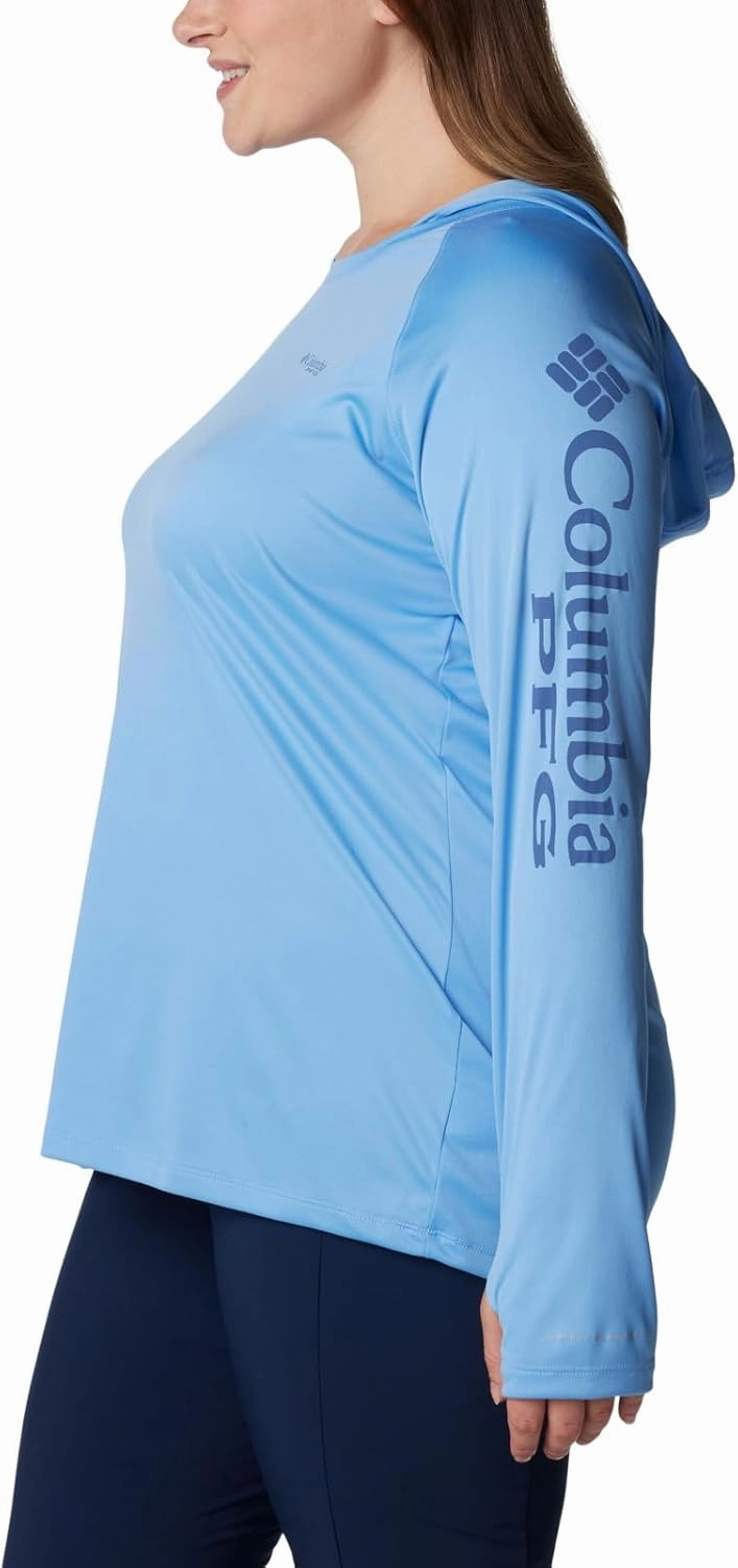 Columbia Women's PFG Tidal Tee Hoodie, UV Protection, Moisture-Wicking