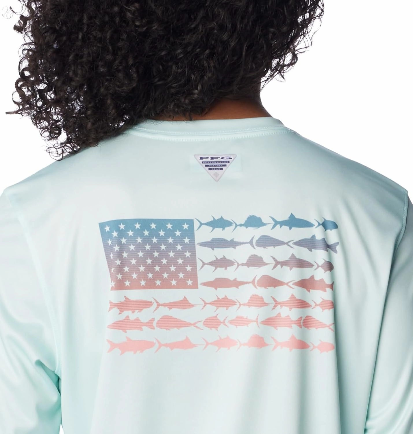 Columbia Women's Tidal Tee PFG Fish Flag Ls