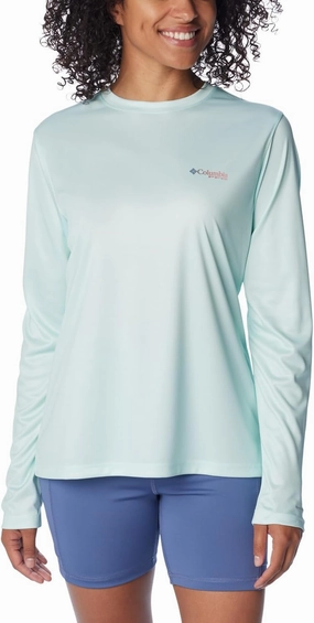 Columbia Women's Tidal Tee PFG Fish Flag Ls