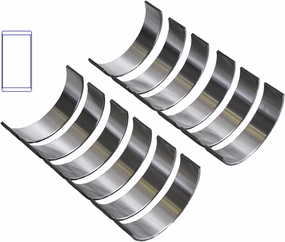 Connecting Rod Bearings Set | Compatible with Chrysler/Jeep 3.7L W/O Locating Tangs | Standard Size