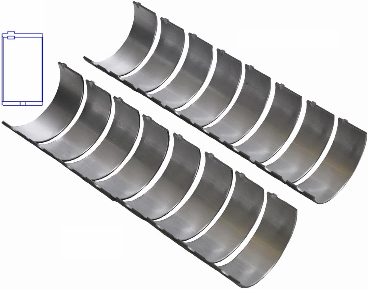 Connecting Rod Bearings Set | Compatible with GM/Chevrolet 4.3L 265/4.6L 283/5.4L 327 | Standard Size