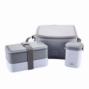 Convenient Portable Eco-Friendly Plastic Lunch Set