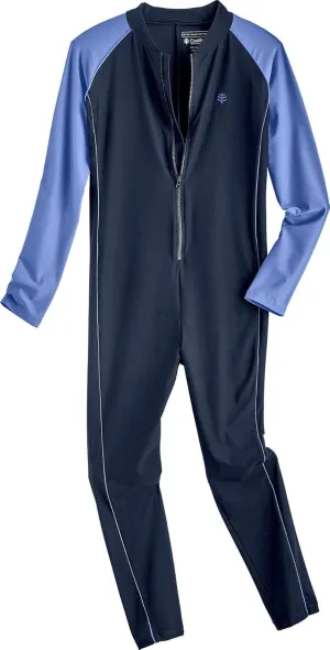 Coolibar UPF 50  Kid's Barracuda Neck-to-Ankle Swimsuit - Sun Protective